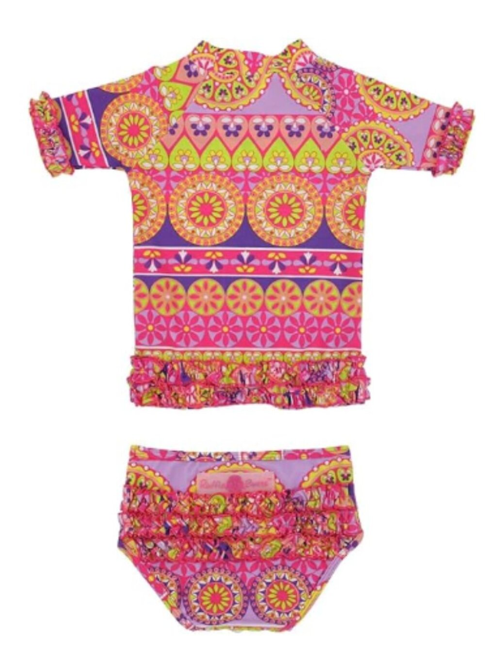NEW WITH TAGS Ruffle Butts Divali Ruffled Rash Guard Tankini Swimsuit, 12-18 Mos - Picture 4 of 4